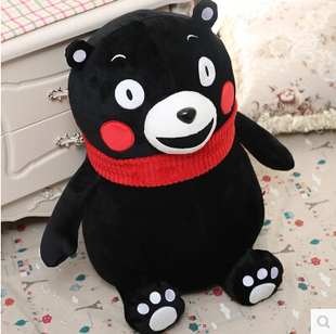 熊本熊公仔(熊公仔)毛绒玩具娃娃，日本黑熊公仔泰迪熊玩偶抱枕生日礼物女生