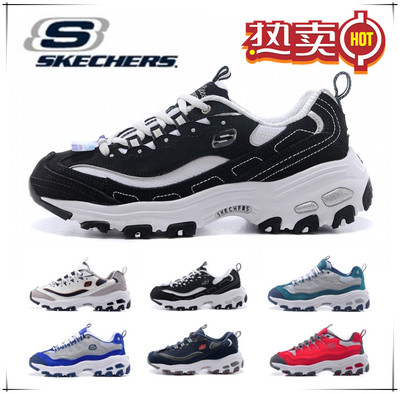 标题优化:正品代购Skechers斯凯奇女鞋黑白运动鞋韩版男鞋内增高情侣跑步鞋