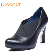 KISS CAT/接吻猫超高跟女鞋魅力及裸靴春秋女K44508-09SA图片