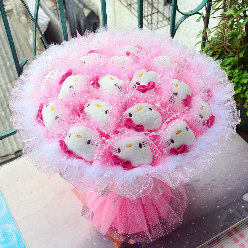 originality graduation Cartoon bouquets practical birthday hellokitty DOLL_BABY doll Valentines Day giftin the Flower delivery/Flowers simulation/Plants gardening , Cartoon flower/Chocolate Flower (New) , Cartoon flower category - from Buy2taobao.com to provide professional Taobao agent buy service