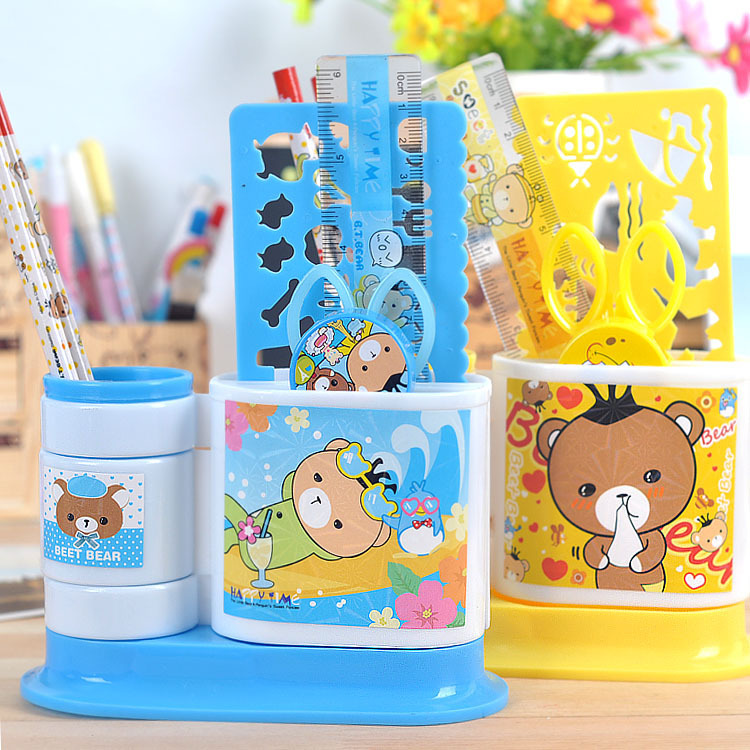 儿童笔筒套装文具套装组合笔筒创意多功能卡通幼儿园小学生小礼品在类目 玩具/童车/益智/积木/模型, 学习/实验/绘画文具, 笔筒中 - 来自Buy2taobao.com提供专业的淘宝代购服务