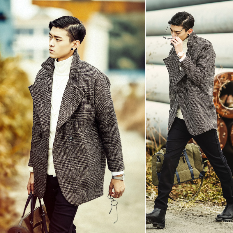 2014 new winter men"s korean leisure vintage maxmara men loose