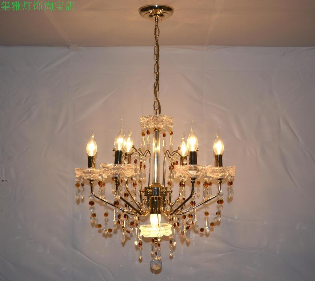 European style luxury romantic crystal a chandelier a living room Restaurant Study bedroom Entrance Aisle a chandelier 6603in the Decoration main material , Lamps , Chandelier category - from Buy2taobao.com to provide professional Taobao agent buy service