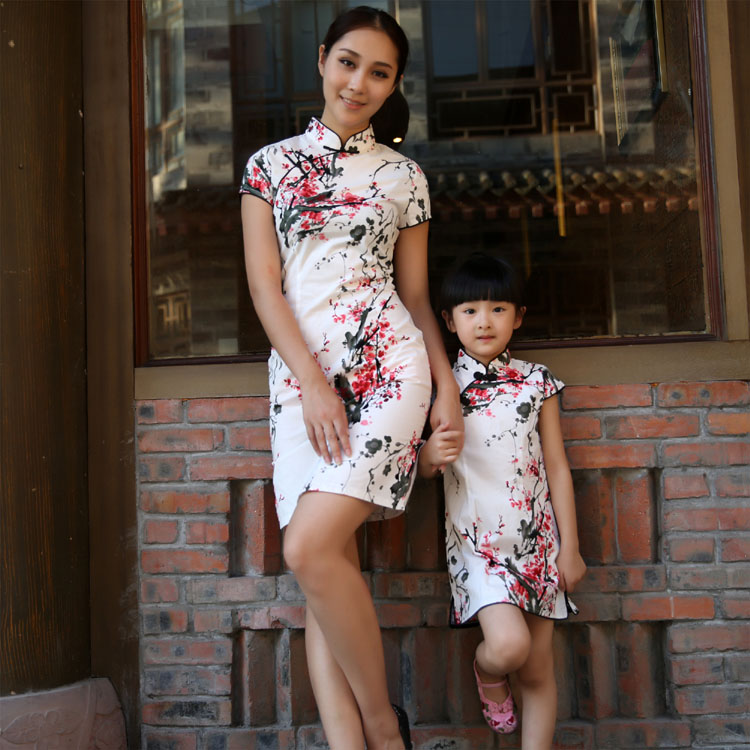 新款母女亲子装旗袍民国民族旗袍装儿童连衣裙夏纯棉女童旗袍唐装|msdalam kategori Kanak-kanak/Bayi/Keluarga dipasang, Kanak-kanak cheongsam/pakaian/pakaian kebangsaan, Cheongsam - dari Buy2taobao.com untuk memberikan perkhidmatan ejen Taobao profesional membeli