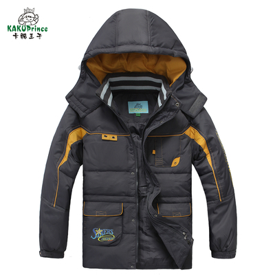 秋冬款儿童羽绒服中大童加厚羽绒服男童中长款