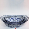景德镇陶瓷器 青花瓷镂空手绘水果盘 时尚创意家居干果盘零食