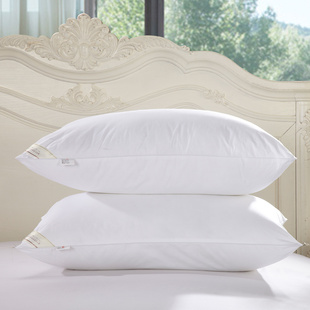 五星级枕头全棉枕芯可水洗羽丝绒枕头芯单人枕头护颈枕芯