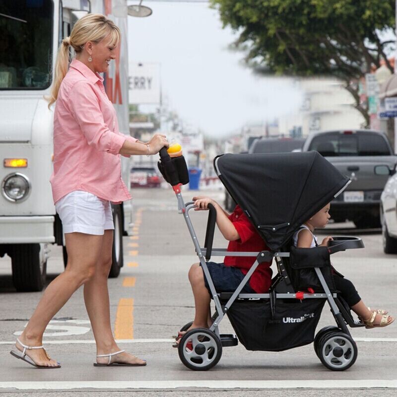 包邮2014美国JOOVY双胞胎婴儿车前后 双胞胎推车 双人婴儿手推车