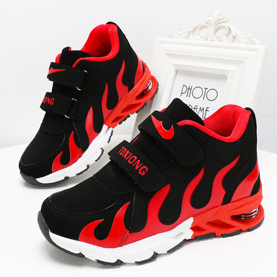 男童鞋秋冬季加绒运动鞋休闲户外旅游鞋青年透气网面跑步鞋学生鞋