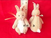 迷你羊毛毛绒彼得兔先生娃娃，小兔毛公仔，玩具玉兔玩偶生日礼物女生