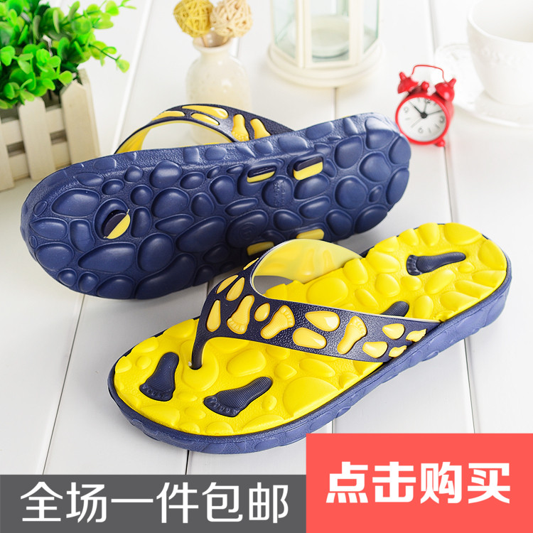 flip flops student Flip sandals The thickness of the bottom leisure time wear-resisting Antiskid sandals Seaside Beach shoes Flat heel slipperin the Men's Shoes, Slippers category - from Buy2taobao.com to provide professional Taobao agent buy service