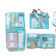 韩国旅行收纳整理袋网兜洗漱用品袋化妆品衣物收纳包