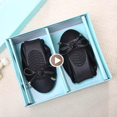 2016新款真皮蛋卷女鞋圆头平底单鞋黑色工作