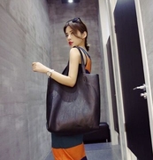 2017韩版女包，欧美简约单肩包挎包子母包大包包，女手提包潮