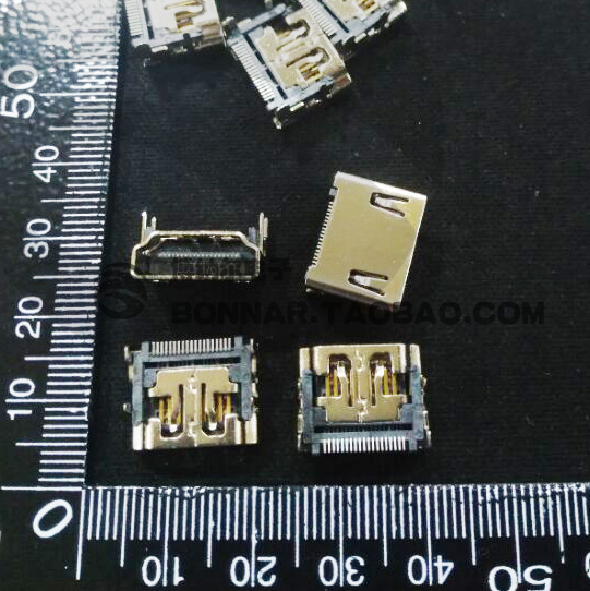 HDMI 母座 C型口 MINI接口 沉板式19P贴片 平板电脑高清传输插座|ruв категории Цифровые аксессуары, бытовой аудио аксессуары, РФ устройство/преобразователь - от Buy2taobao.com для оказания профессиональной услуги покупки агента Taobao