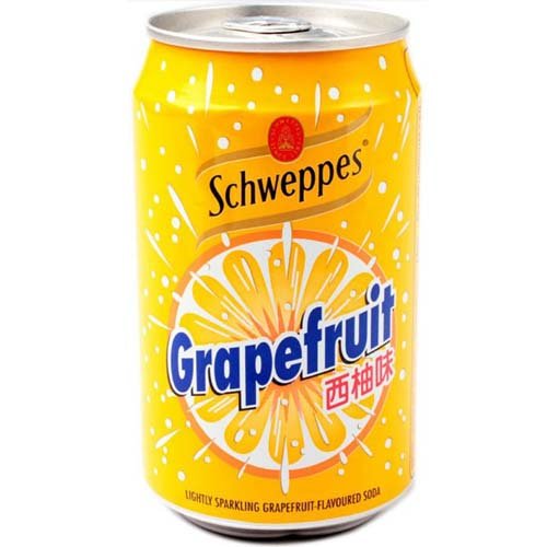 香港玉泉西柚味忌廉schweppes grapefruit 330ml*24罐 北京包邮