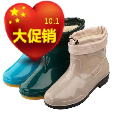标题优化:2013冬天雨鞋冬季保暖加棉雨靴水鞋女士时尚韩版套鞋雨鞋胶鞋女款