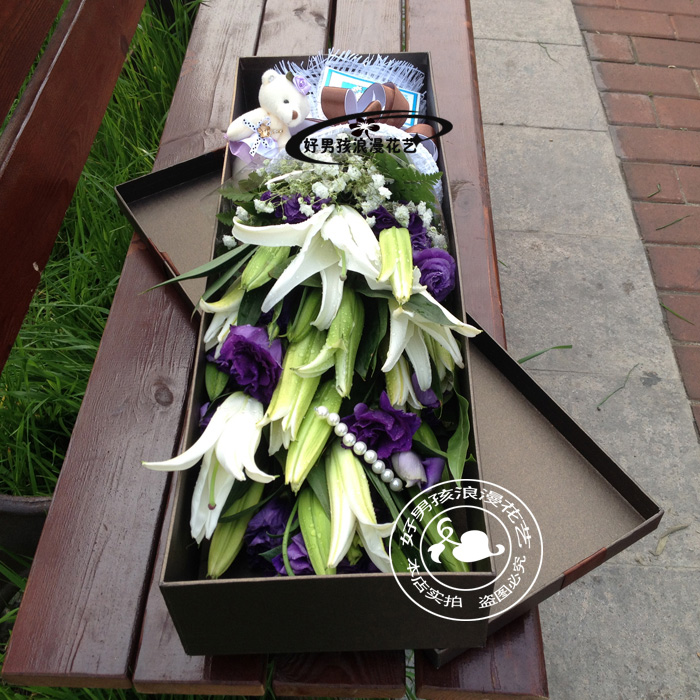 杭州鲜花速递同城香水百合花礼盒花混搭花束生日花店订花送花爱人|ruв категории доставка цветов/цветок моделирования/растения садоводства, доставка цветов (город) - от Buy2taobao.com для оказания профессиональной услуги покупки агента Taobao