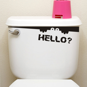 墙贴个性创意搞笑马桶贴浴室，防水贴纸贴画瓷砖，厕所墙面装饰品纯色