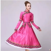 2017长裙袍少数民族蒙古族服装女内蒙舞蹈成人表演舞演出服饰