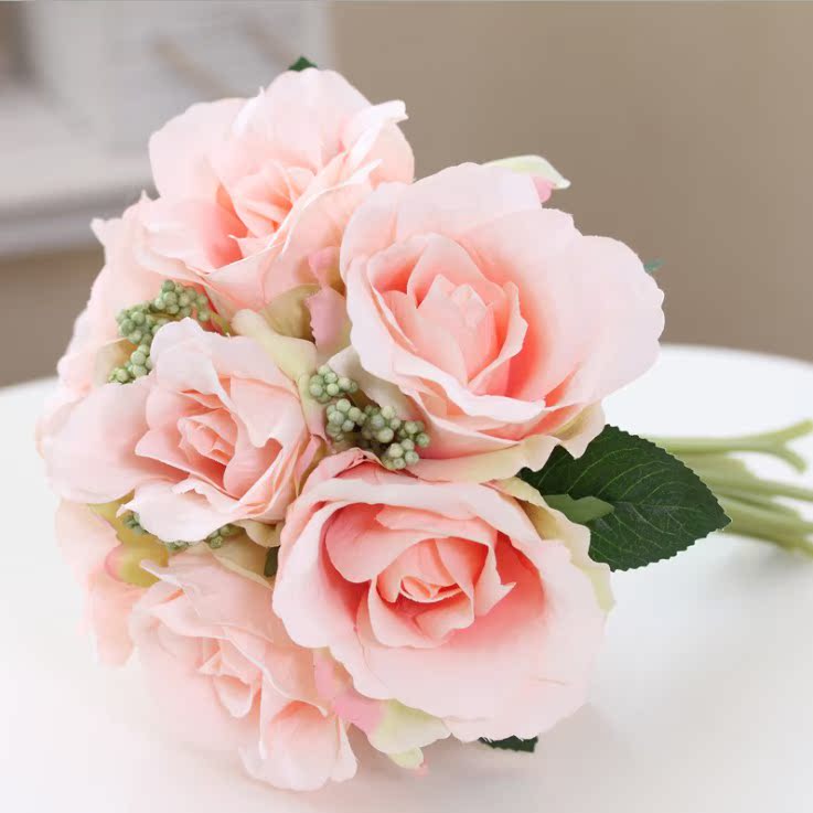 simulation peony Bride holding flowers Flower girl rose Holding flowers 7 rose Wedding decoration Bouquet of flowersin the Flower delivery/Flowers simulation/Plants gardening , Wedding flower arrangement , Bride holding flowers category - from Buy2taobao.com to provide professional Taobao agent buy service