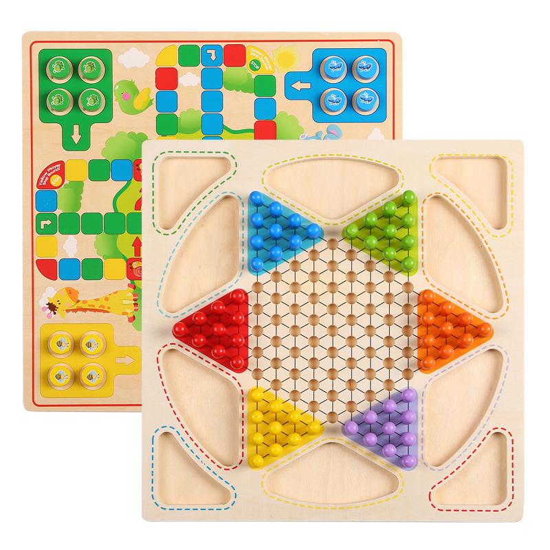 木制跳棋飞行棋儿童棋类亲子桌面游戏益智力玩具早教幼儿班|msdalam kategori Toy/bayi/teka-teki/blok bangunan/model, Kanak-kanak Permainan Papan/permainan meja, Ludo - dari Buy2taobao.com untuk memberikan perkhidmatan ejen Taobao profesional membeli