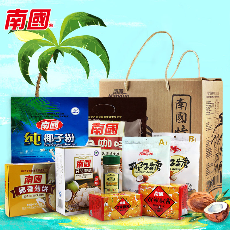 海南特产南国食品海南特色送人礼盒1985g手信椰子粉黄辣椒酱包邮在类目 咖啡/麦片/冲饮, 天然粉粉食品中 - 来自Buy2taobao.com提供专业的淘宝代购服务