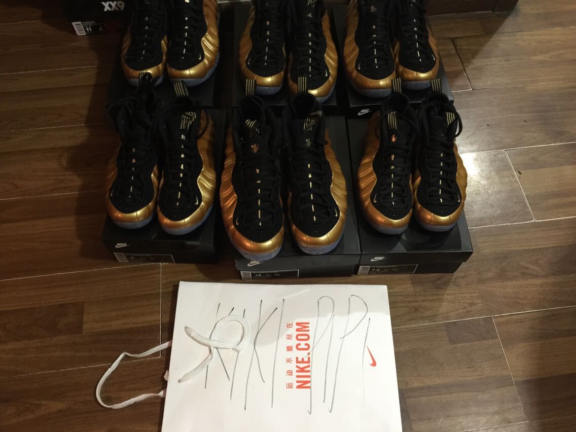 Nike Air Foamposite One 黑金 金喷 314996-700|ruв категории спортивные туфли new, баскетбол обувь - от Buy2taobao.com для оказания профессиональной услуги покупки агента Taobao