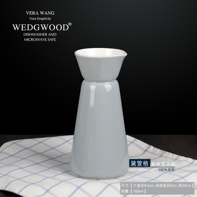 威基伍德WEDGWOOD陶瓷花插花瓶酒店台面花器奶壶简约现代家居摆件|msdalam kategori Aksesori rumah, pasu/bunga/bunga tiruan/perhiasan imitasi, bunga/pasu, Bunga botol periuk - dari Buy2taobao.com untuk memberikan perkhidmatan ejen Taobao profesional membeli