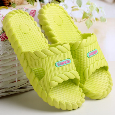 浴室拖鞋男女夏季室内厚底情侣居家防滑木地板塑料无声软底凉拖鞋