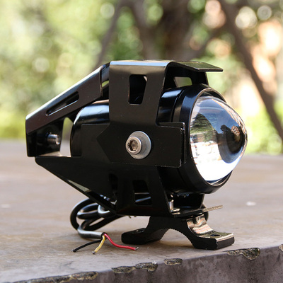 U5激光炮电动车摩托车led大灯改装保险杠射灯