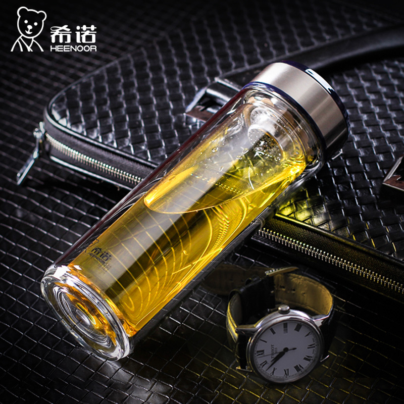 希诺双层玻璃水杯 6713 带过滤水晶杯子高档水杯男士办公泡茶杯|msdalam kategori pinggan mangkuk, Cup/cawan/cerek, Glass - dari Buy2taobao.com untuk memberikan perkhidmatan ejen Taobao profesional membeli