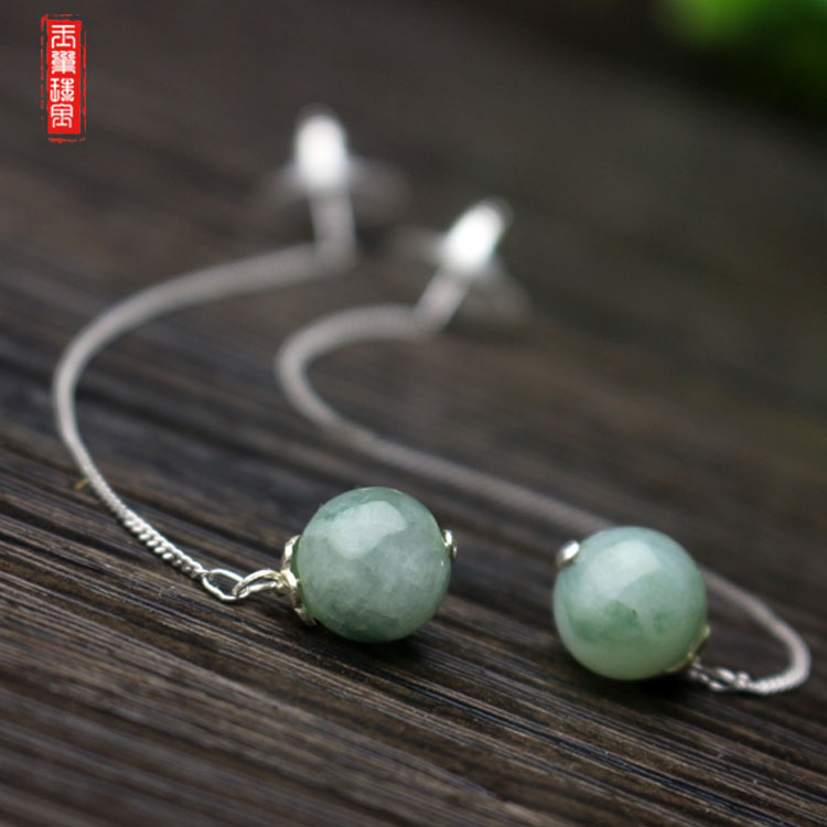 Original Earrings natural Emerald Ock Earrings have more cash than can be accounted for S925 Jade Earrings Ear Studs fashion Jewelryin the Jewelry/Diamond/Jade/Gold , Jade (New) , Earring category - from Buy2taobao.com to provide professional Taobao agent buy service