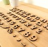 迷你木质小英文字母 数字符号 家具饰品 拍摄道具 高2.5cm zakka