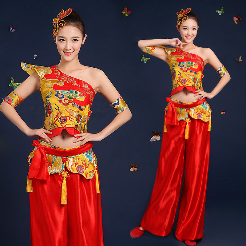 打鼓服2019新款现代舞蹈服装腰鼓服水鼓舞台演出服舞龙舞狮成人女在类目 女装/女士精品, 唐装/民族服装/舞台服装, 民族服装/舞台装中 - 来自Buy2taobao.com提供专业的淘宝代购服务