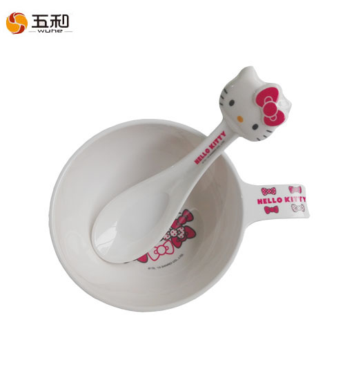 五和Hello Kitty 凯蒂猫卡通密胺餐具儿童碗勺组合A款在类目 餐饮具, 茶具, 其它中 - 来自Buy2taobao.com提供专业的淘宝代购服务