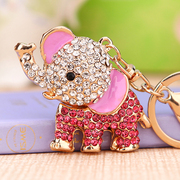 水钻吉祥物大象汽车钥匙扣女精致韩国可爱创意包挂件钥匙链圈