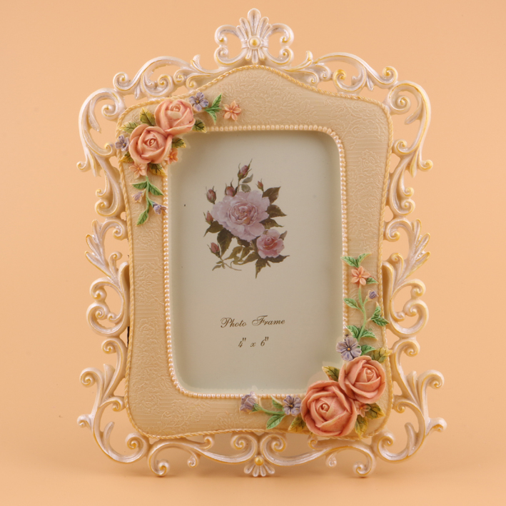 European style Carved rose Hollow Resin 7 Photo frame desktop Korean Edition Retro Countryside Swing sets decoratein the Home accessories , Frame/Frames category - from Buy2taobao.com to provide professional Taobao agent buy service