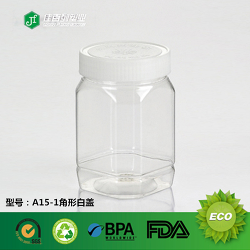 Allison Food Packaging A bottle of honey Plastic bottles 500G Angular White cover Pseudopleuronectes A15-1in the Kitchen/Cooking utensils , Kitchen Gadgets/Kitchen storage , Storage jars/Kitchen storage containers , Canister category - from Buy2taobao.com to provide professional Taobao agent buy service