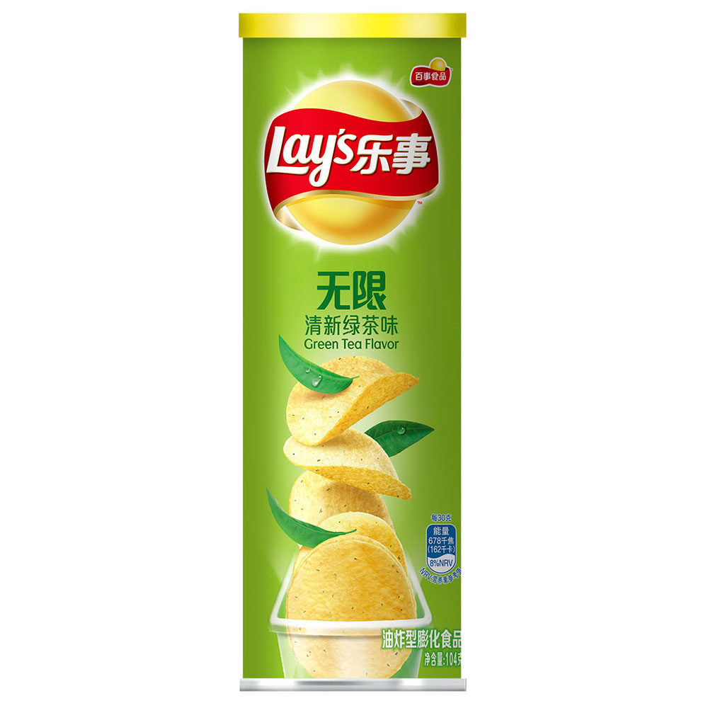 【天猫超市】百事食品乐事无限清新绿茶味104g 办公室休闲食品
