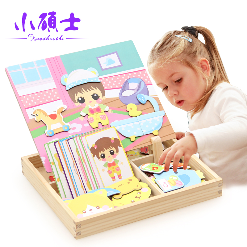 儿童玩具1-2-3-6周岁男孩幼儿早教益智力宝宝拼图玩具女童小孩子7|msdalam kategori Toy/bayi/teka-teki/blok bangunan/model, manik/teka-teki/Pasangan/pemasangan/Pukul mainan, teka-teki/teka-teki - dari Buy2taobao.com untuk memberikan perkhidmatan ejen Taobao profesional membeli