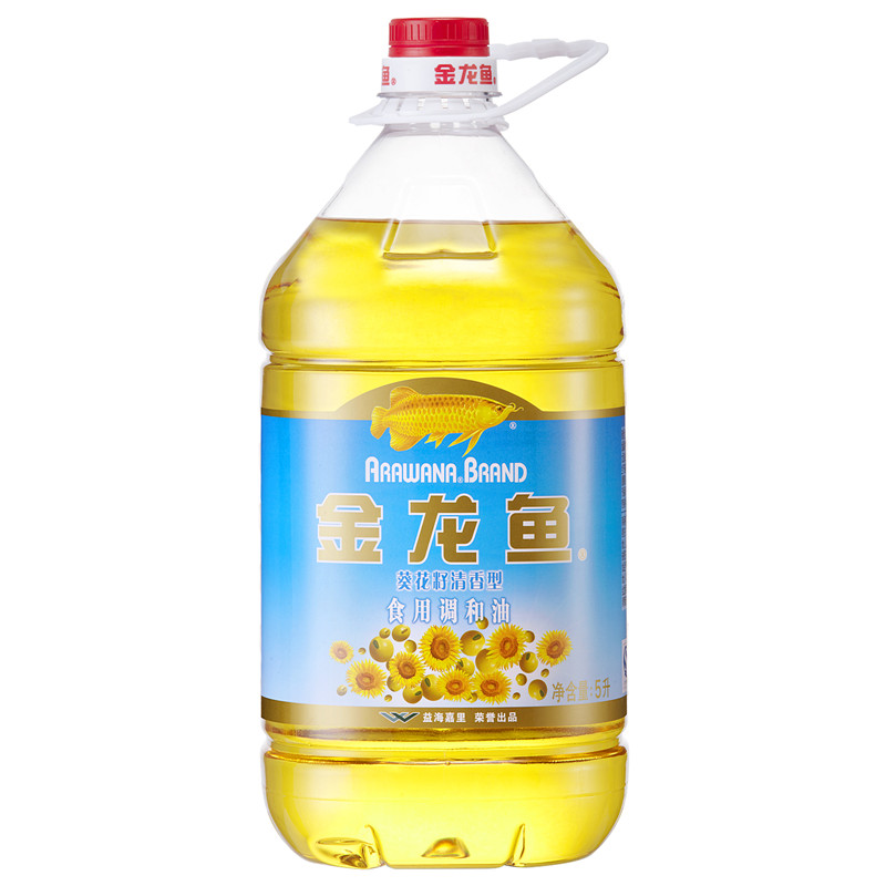 【天猫超市】金龙鱼 葵花籽清香型食用调和油 5L/桶 人气爆款