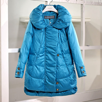 B233141 时尚年D◆专柜冬装新款 翻领 宽松休闲A版羽绒服