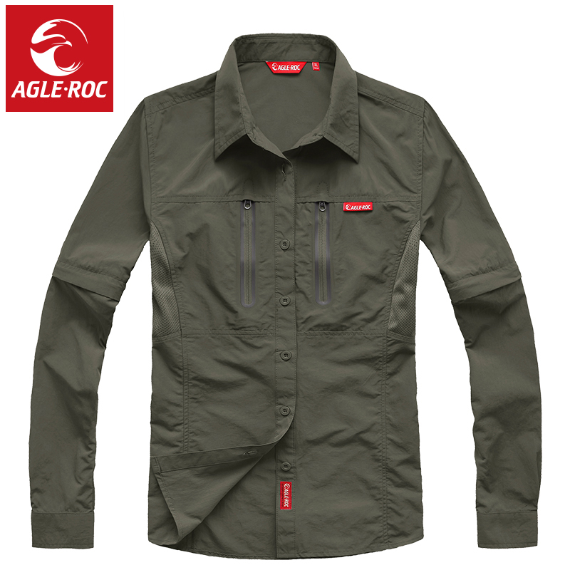agleroc Eagle Rock Outdoor New products Men speed drying sleeve Disassemble Quick-drying shirt 1410509in the Outdoor/Mountaineer/Camping/Travel Goods , Outdoor clothing , Quick-drying underwear , Quick-drying shirt category - from Buy2taobao.com to provide professional Taobao agent buy service