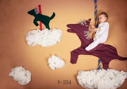 影楼儿童主题写真小宝宝摄影服装童装婴儿布背景服饰 V254