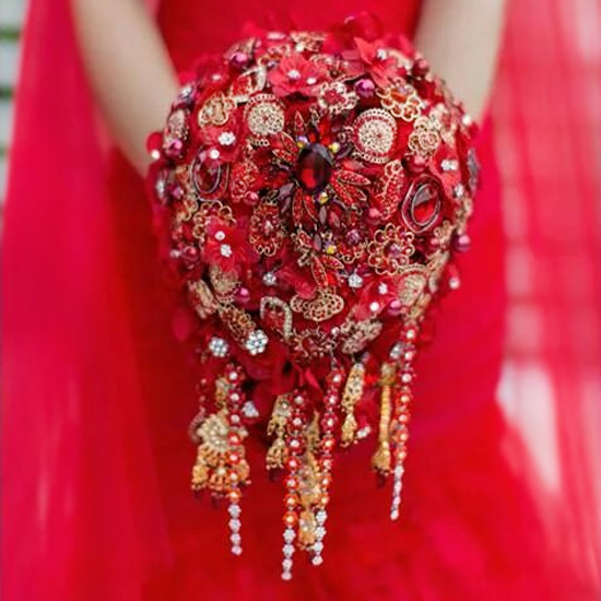 Yi Fu iffo High-end customized Drop Jewellery Hand tied bouquet Wedding Bride DIY Brooch Rhinestone Bouquet of flowersin the Flower delivery/Flowers simulation/Plants gardening , Wedding flower arrangement , Bride holding flowers category - from Buy2taobao.com to provide professional Taobao agent buy service
