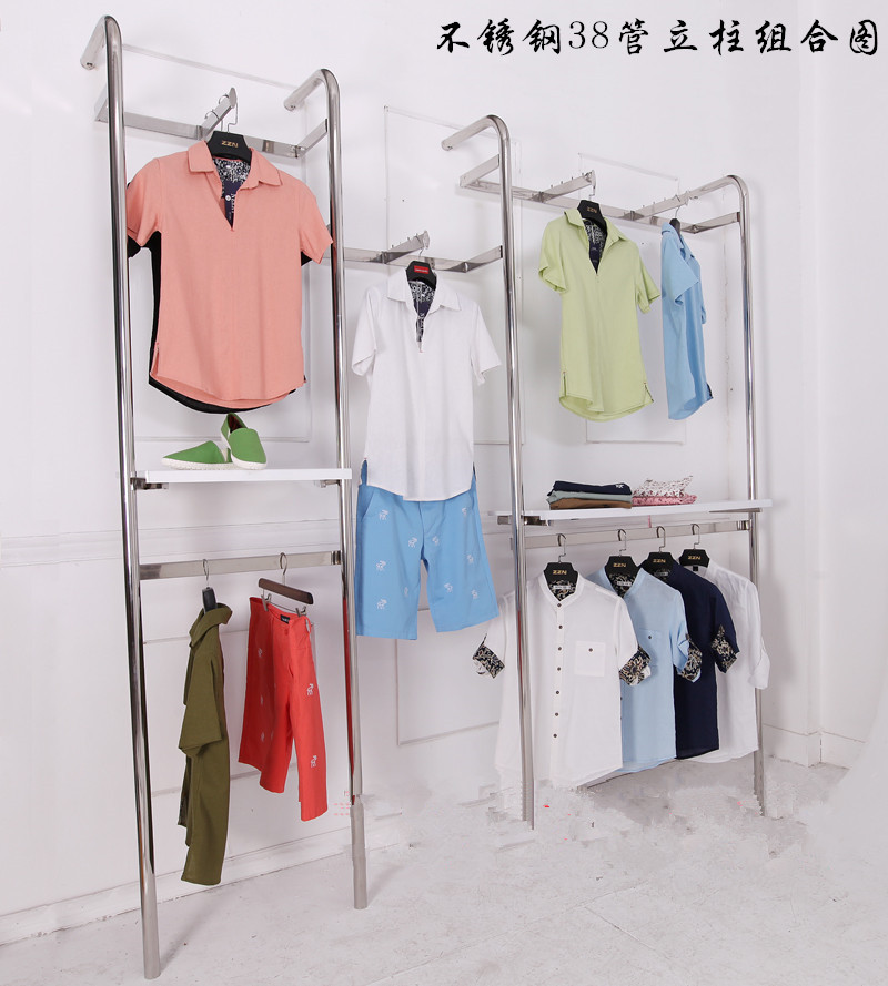 Henan Zhengzhou clothing Display rack Column Stainless steel Qiang Zhu Column couture Display rackin the Business/Office Furniture , Clothing store furniture , Clothing display category - from Buy2taobao.com to provide professional Taobao agent buy service