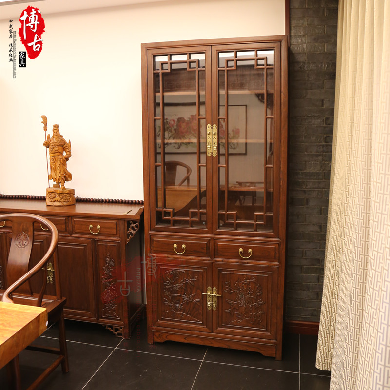 Chinese bookcase Simplicity Antique Furniture To fake something antique The old elm. Shanghai Solid wood bookcase Bookcasein the Residential furniture , Furniture , Study Furniture , Book tables and chairs+Bookcase category - from Buy2taobao.com to provide professional Taobao agent buy service