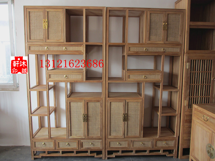 Old Elm Treasure House solid wood Shelf bookshelf goods shelves Chinese style classical Tea cabinet Display Rack To fake something antique Log Shelfin the Residential furniture , Cabinet , Bookcase , Single bookcase category - from Buy2taobao.com to provide professional Taobao agent buy service