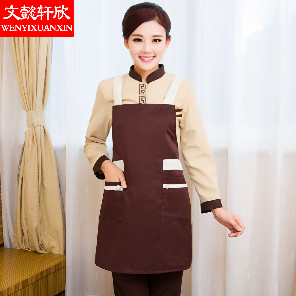 Kitchen aprons CHEF APRON hotel Restaurant Fast food coverall halter apron waterproof apronin the Women's clothing/Boutique , Set/Student uniforms/Work uniforms , Hotel work uniforms category - from Buy2taobao.com to provide professional Taobao agent buy service
